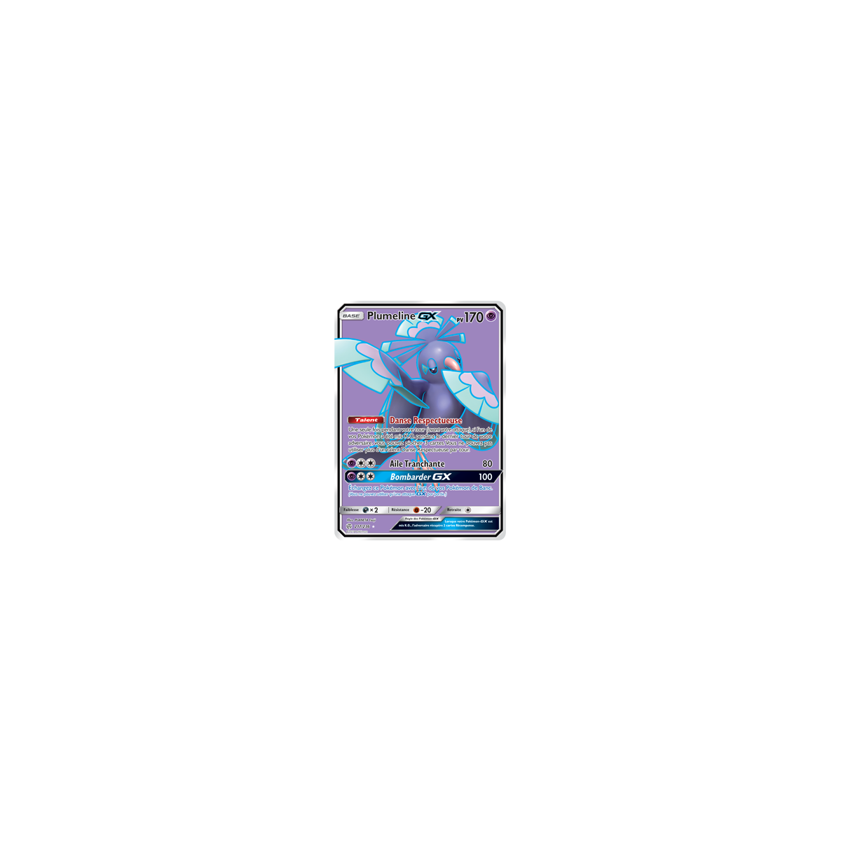 Carte Plumeline - Ultra rare de Pokémon Éclipse Cosmique 217/236