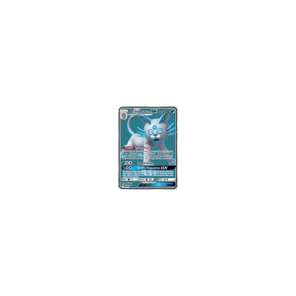 Persian d'Alola 219/236 : Joyau Ultra rare de l'extension Pokémon Éclipse Cosmique