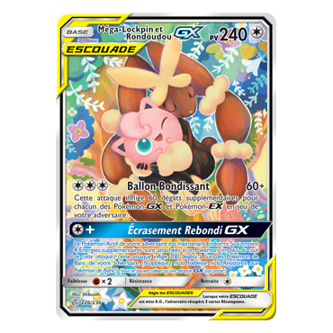 Carte Méga-Lockpin et Rondoudou - Ultra rare de Pokémon Éclipse Cosmique 226/236