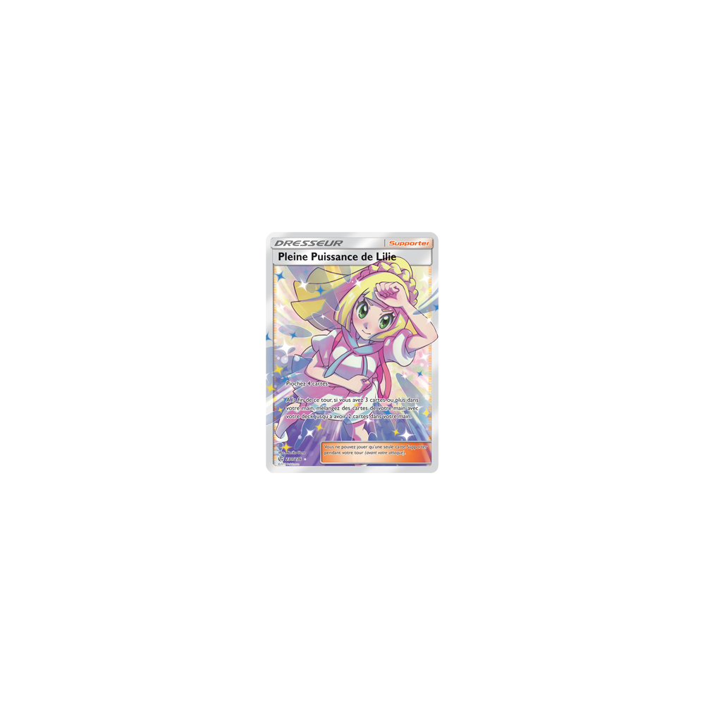 Pleine Puissance de Lilie 230/236 : Joyau Ultra rare de l'extension Pokémon Éclipse Cosmique