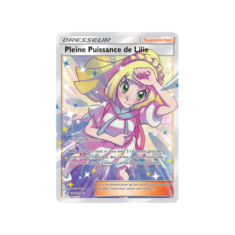 Pleine Puissance de Lilie 230/236 : Joyau Ultra rare de l'extension Pokémon Éclipse Cosmique