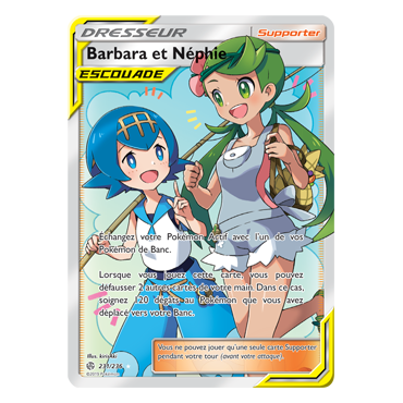 Découvrez Barbara et Néphie, carte Ultra rare de la série Éclipse Cosmique