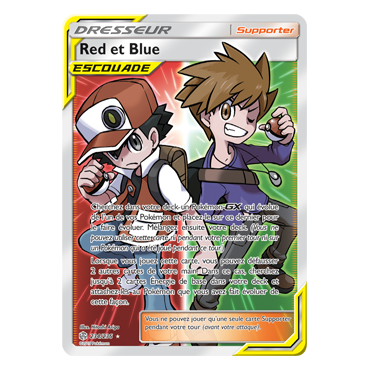 Carte Red et Blue - Ultra rare de Pokémon Éclipse Cosmique 234/236