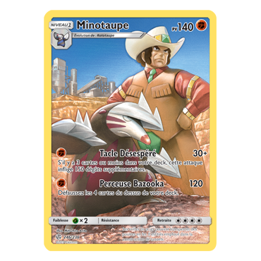 Minotaupe 246/236 : Joyau Secrète rare de l'extension Pokémon Éclipse Cosmique