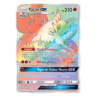 Découvrez Pyrax, carte Arc-en-ciel rare de la série Éclipse Cosmique