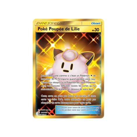 Carte Poké Poupée de Lilie - Holographique rare de Pokémon Éclipse Cosmique 267/236