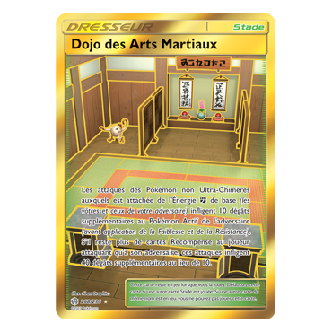 Découvrez Dojo des Arts Martiaux, carte Holographique rare de la série Éclipse Cosmique