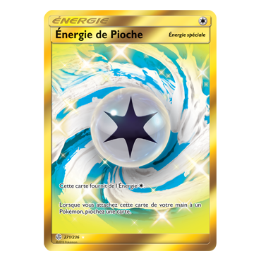 Carte Énergie de Pioche - Holographique rare de Pokémon Éclipse Cosmique 271/236