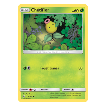 Carte Chétiflor - Commune de Pokémon Gardiens Ascendants 1/145