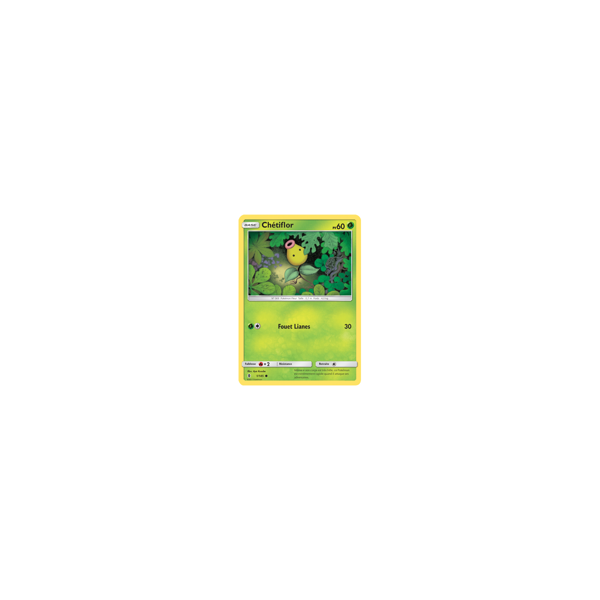 Carte Chétiflor - Commune de Pokémon Gardiens Ascendants 1/145