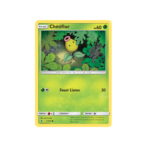 Carte Chétiflor - Commune de Pokémon Gardiens Ascendants 1/145