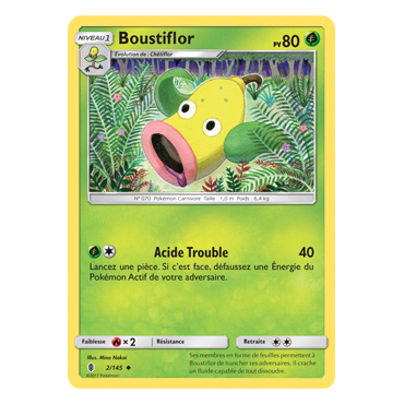 Boustiflor 2/145 : Joyau Peu commune de l'extension Pokémon Gardiens Ascendants
