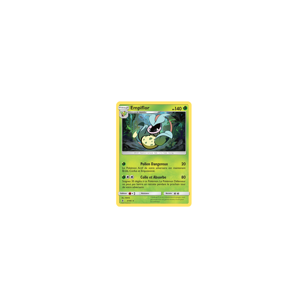 Carte Empiflor - Rare de Pokémon Gardiens Ascendants 3/145