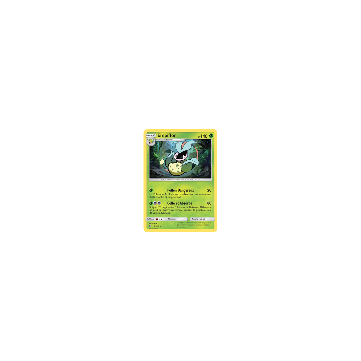 Carte Empiflor - Rare de Pokémon Gardiens Ascendants 3/145