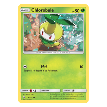 Chlorobule 4/145 : Joyau Commune de l'extension Pokémon Gardiens Ascendants