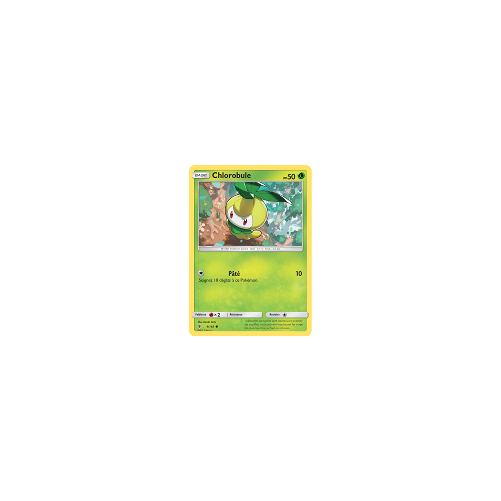 Chlorobule 4/145 : Joyau Commune de l'extension Pokémon Gardiens Ascendants