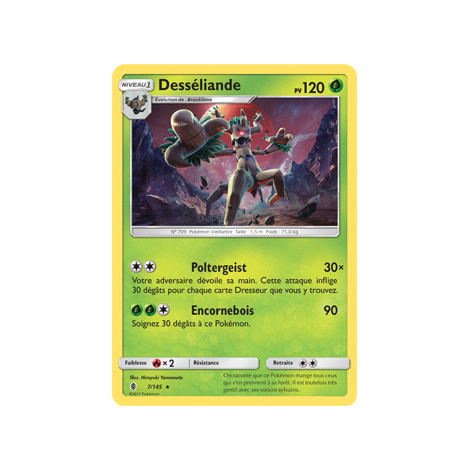 Desséliande 7/145 : Joyau Rare de l'extension Pokémon Gardiens Ascendants