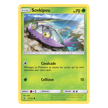 Carte Sovkipou - Commune de Pokémon Gardiens Ascendants 8/145