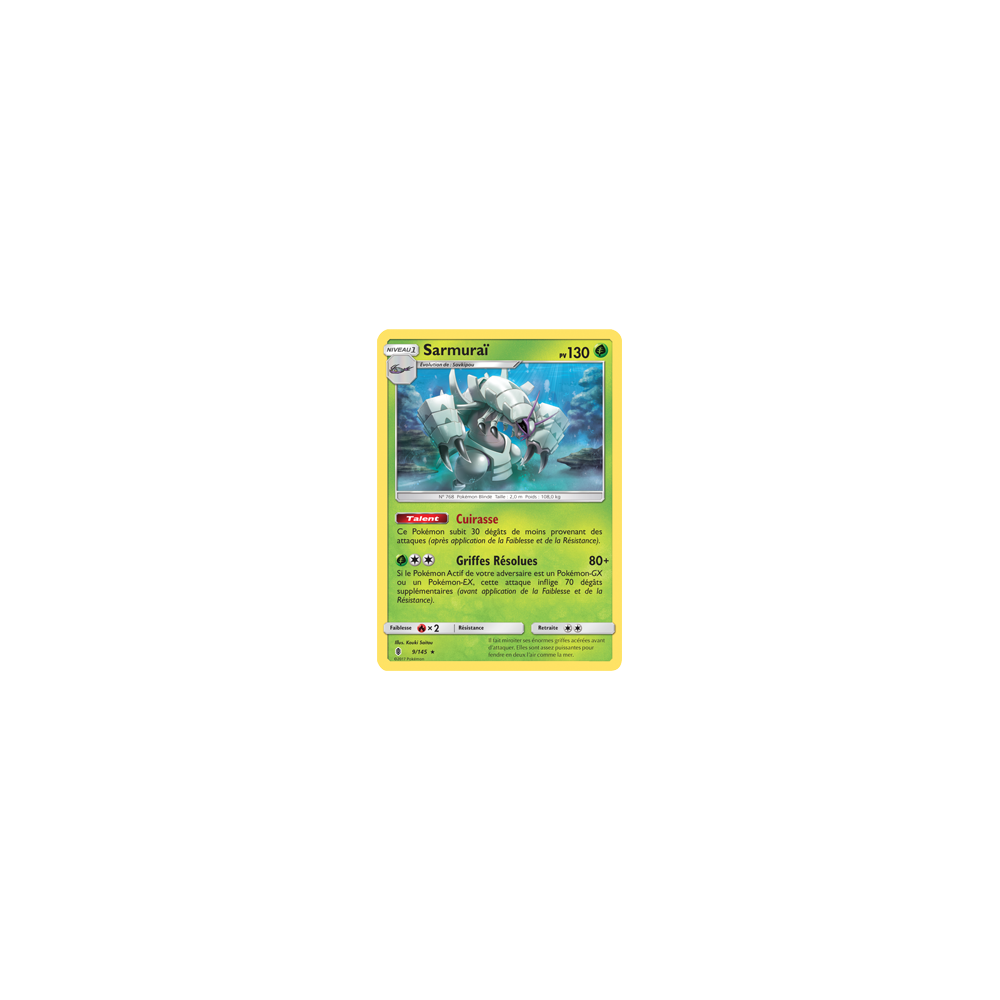 Carte Sarmuraï - Holographique rare de Pokémon Gardiens Ascendants 9/145