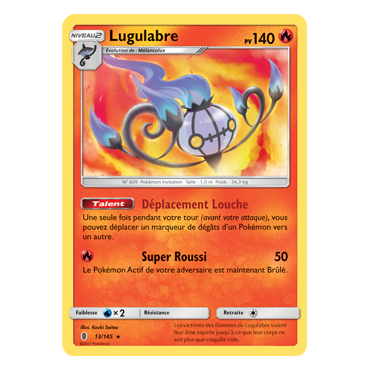 Carte Lugulabre - Holographique rare de Pokémon Gardiens Ascendants 13/145