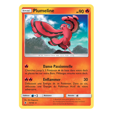 Plumeline 14/145 : Joyau Rare de l'extension Pokémon Gardiens Ascendants