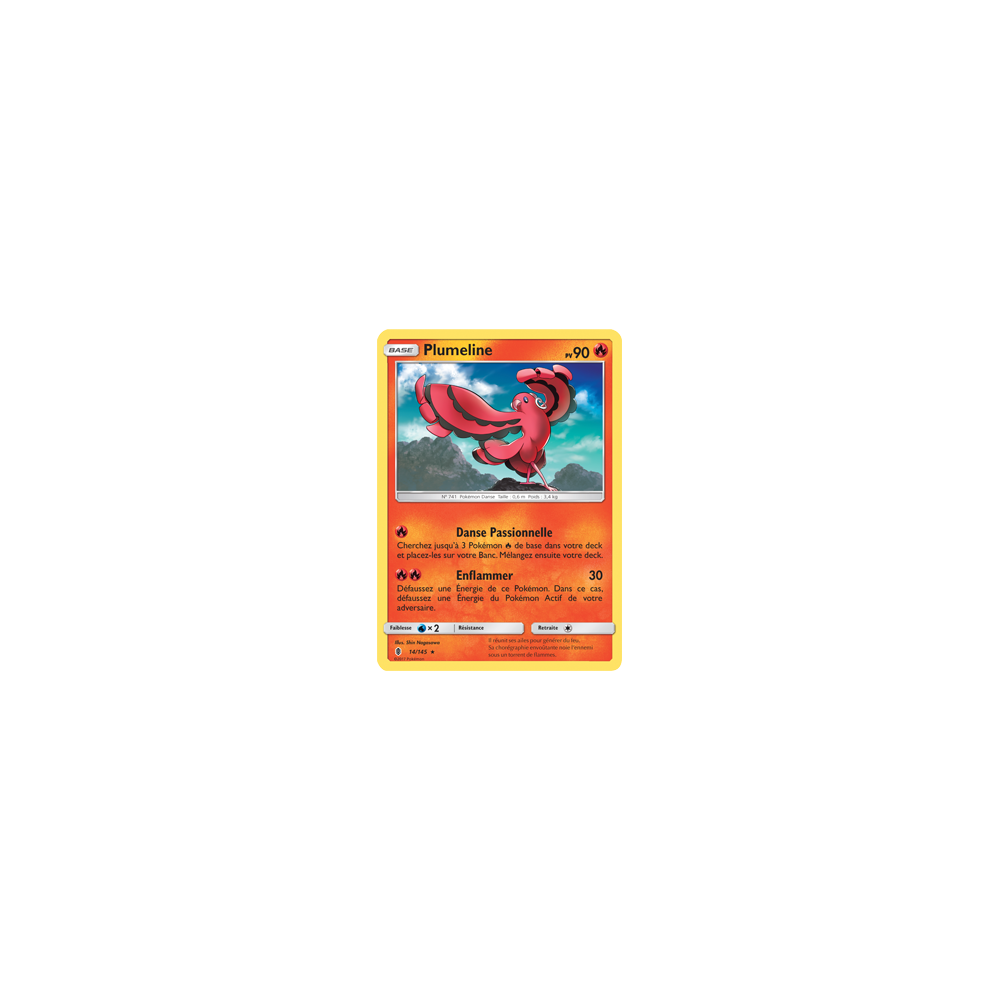 Plumeline 14/145 : Joyau Rare de l'extension Pokémon Gardiens Ascendants