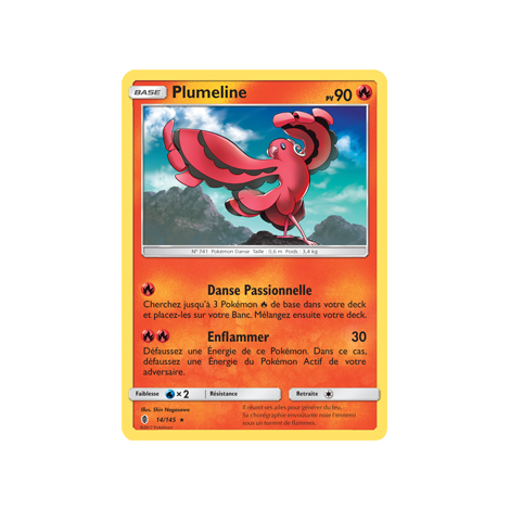 Plumeline 14/145 : Joyau Rare de l'extension Pokémon Gardiens Ascendants