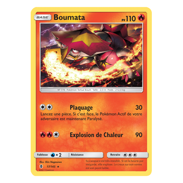 Carte Boumata - Rare de Pokémon Gardiens Ascendants 17/145