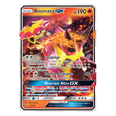 Carte Boumata - Holographique rare GX de Pokémon Gardiens Ascendants 18/145