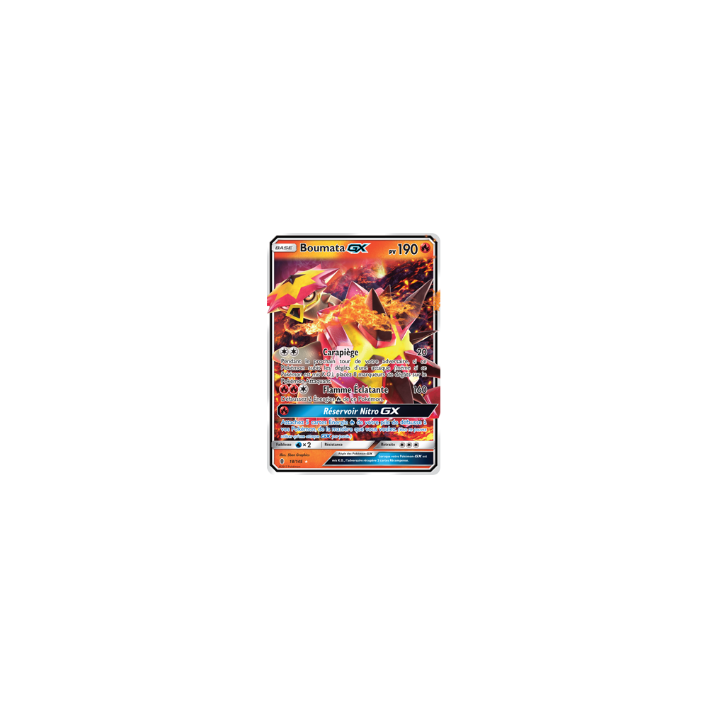 Carte Boumata - Holographique rare GX de Pokémon Gardiens Ascendants 18/145