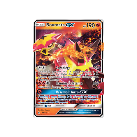 Carte Boumata - Holographique rare GX de Pokémon Gardiens Ascendants 18/145