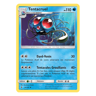 Tentacruel 24/145 : Joyau Peu commune de l'extension Pokémon Gardiens Ascendants
