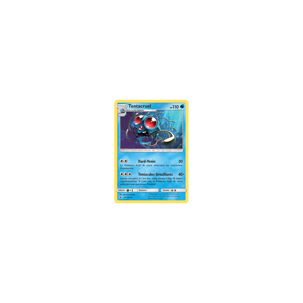 Tentacruel 24/145 : Joyau Peu commune de l'extension Pokémon Gardiens Ascendants