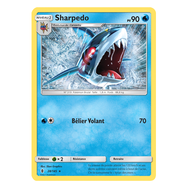 Sharpedo 28/145 : Joyau Rare de l'extension Pokémon Gardiens Ascendants