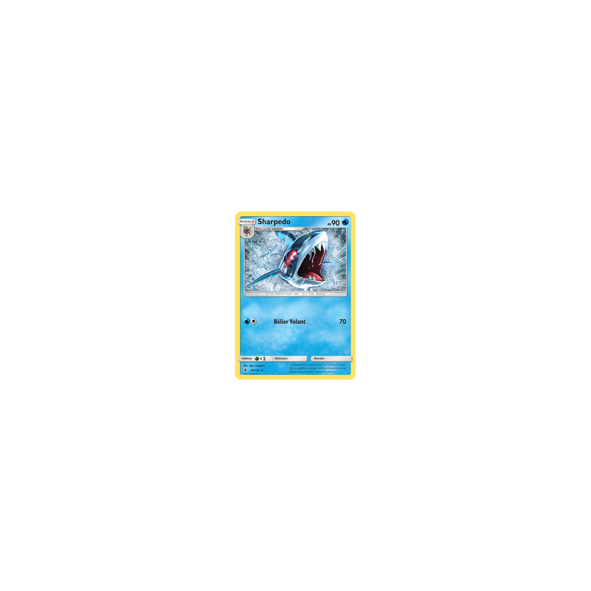 Sharpedo 28/145 : Joyau Rare de l'extension Pokémon Gardiens Ascendants