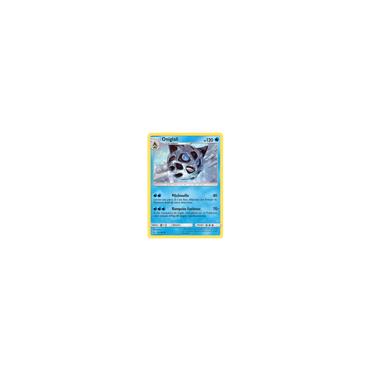 Carte Oniglali - Peu commune de Pokémon Gardiens Ascendants 32/145