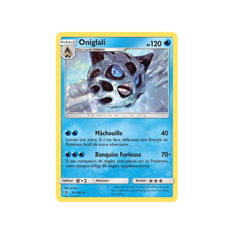 Carte Oniglali - Peu commune de Pokémon Gardiens Ascendants 32/145