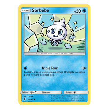 Sorbébé 33/145 : Joyau Commune de l'extension Pokémon Gardiens Ascendants