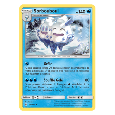 Découvrez Sorbouboul, carte Rare de la série Gardiens Ascendants