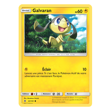 Carte Galvaran - Commune de Pokémon Gardiens Ascendants 43/145