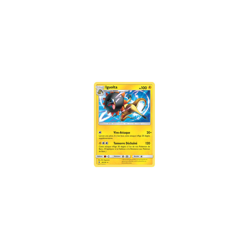 Carte Iguolta - Rare de Pokémon Gardiens Ascendants 44/145