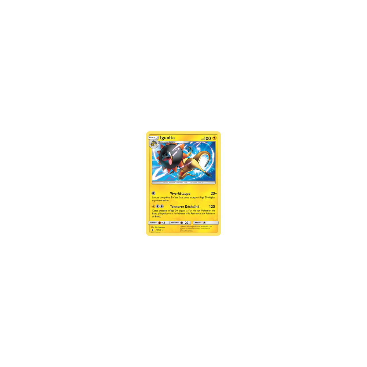 Carte Iguolta - Rare de Pokémon Gardiens Ascendants 44/145