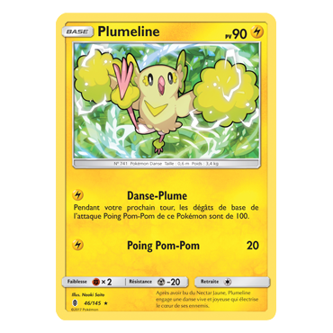 Carte Plumeline - Rare de Pokémon Gardiens Ascendants 46/145