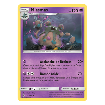 Carte Miasmax - Rare de Pokémon Gardiens Ascendants 51/145