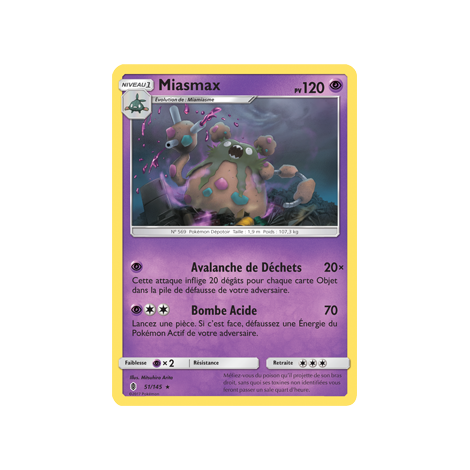 Carte Miasmax - Rare de Pokémon Gardiens Ascendants 51/145