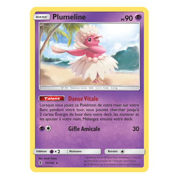 Carte Plumeline - Rare de Pokémon Gardiens Ascendants 55/145