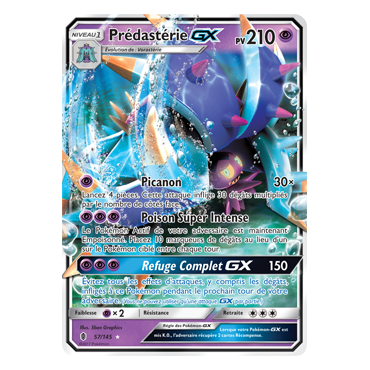 Prédastérie 57/145 : Joyau Holographique rare GX de l'extension Pokémon Gardiens Ascendants