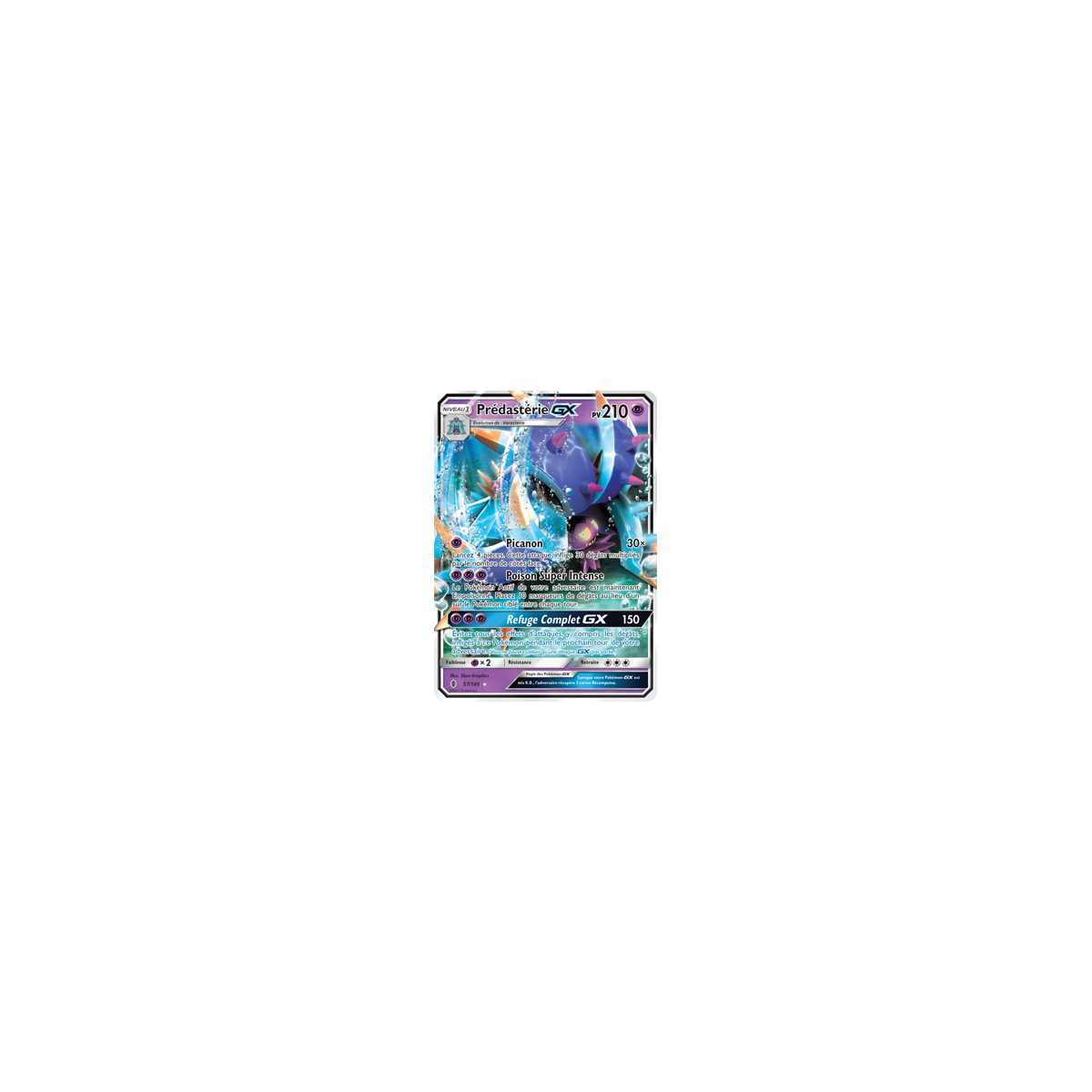 Prédastérie 57/145 : Joyau Holographique rare GX de l'extension Pokémon Gardiens Ascendants