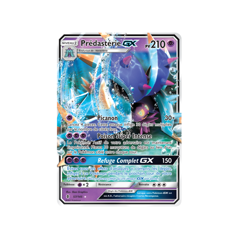 Prédastérie 57/145 : Joyau Holographique rare GX de l'extension Pokémon Gardiens Ascendants