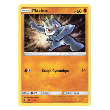 Carte Machoc - Commune de Pokémon Gardiens Ascendants 63/145